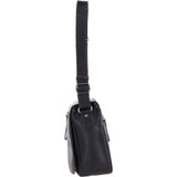 Ashwood Leather Messenger Bag with Front Zip Pocket & Adjustable Strap Brown: 1664