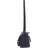Ashwood Leather Elegant Women's Buckle Shoulder Bag Black: S-32