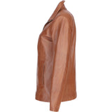 Ashwood Womens Leather Jacket Tan: awl 880