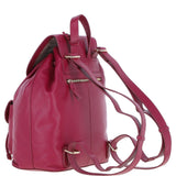 Ashwood Genuine Leather Compact Backpack Raspberry: Y-57