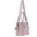 Ashwood 3 Section Large Leather Handbag Wood Rose: X-39