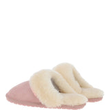 Women's Classic  Suede Sheepskin Slippers Pink: FEN-LADIES SLIPPERS