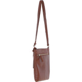 Ashwood Leather Smart Tab Cross Body Bag 2 Tone Tan: 63621/Tab
