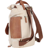 Fenland Canvas & Leather Backpack Tan/cream: FEN-755