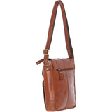 Elegant Ashwood Leather Unisex Crossbody Bag Honey: G-19