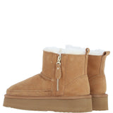 Fenland Ladies Sheepskin Boots Tan: Hetty-Boots