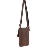 Classic Leather Crossbody Bag Mud/brown: ELA 698