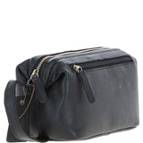 Ashwood Vintage Leather Washbag Black: Q-47