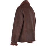 Sheepskin Leather Flying  Jacket  Brown: KE 5037