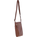 Ashwood Leather Curve Pocket Crossbody Bag Cognac: 63620