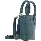Ashwood Leather & Harris Tweed® Cloth Small Grab Bag Green/Watch: TW-63-18-GW