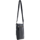 Ashwood Leather Smart Tab Cross Body Bag Black: 63621/Tab