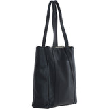 Ashwood Modern Black Leather Shoulder Bag: 63004