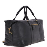 Large Leather Vintage Holdall Black : G-36
