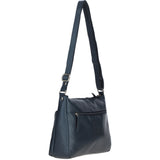 Ashwood Ladies Leather Shoulder Bag Navy: AJ2