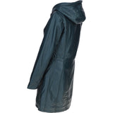 Stylish Ashwood Leather Ladies Three Quarter Jacket Navy: Emilia