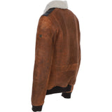 Classic Trapper Suede Leather Pilot Jacket Cognac: Trap-Pilot