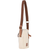 Fenland Canvas & Leather body Bag Tan/Cream: FEN-750