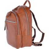 Unisex Leather Oily Hunter Backpack Tan : 1663