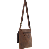 Vintage Elegance Leather Handbag Mud/brown: Malvern