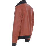 Ashwood Leather Men’s Modern Bomber Jacket Orange Tan: 162176