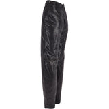 Womens Snake Print Leather Trousers Black/croc: 766 TROUSERS