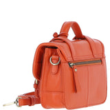 Stylish Ashwood Leather Medium Satchel Bag Orange: Y-62