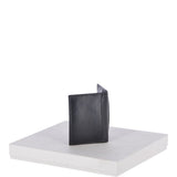 Vegetable Tanned 8 Card holder Wallet Black : 1290-VT