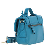 Stylish Ashwood Leather Medium Satchel Bag Turquise: Y-62