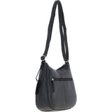 Ashwood Leather Ladies Hobo Shoulder Bag Black: Shannon