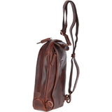 Vintage Leather Single Strap Sling Bag Tan : Perry