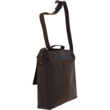 Large Vintage Leather Messenger Bag Brown: MEMPHIS BAG