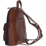Exquisite Ashwood Leather & Harris Tweed® Cloth Backpack Tan/Watch: TW-25-04-TW