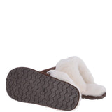 Classic Ladies Suede Sheepskin Slippers Brown
