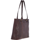 Large Vintage Leather Handbag Brandy – G29