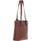 Elegant Shoulder Bag with Adjustable Straps 2 Tone Tan: 64562