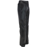 Women's Leather Hipster Trousers Black: DP 251