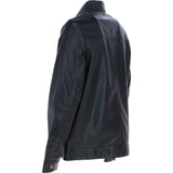 Ashwood Men’s Real Soft Leather Jacket with Mandarin Collar and Straight Zip Black: NEW COOPER