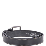 Mens Leather Belt Black: AB-02