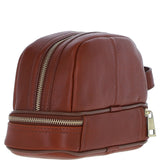 Ashwood Leather Men's Zip Washbag Tan: PL-41