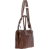 Ashwood 3 Section Large Leather Handbag Tan: X-39