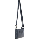 Ashwood Genuine Leather Crossbody Bag Navy: G-15