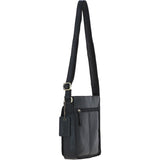 Ashwood Classic Leather Side Bag Black: Q-41