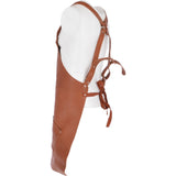 Unisex Cross Back Leather Apron Tan: APRON