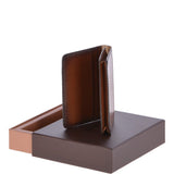 Vegetable Tanned Leather Classic Multi Card Holder Wallet Tan : 1992