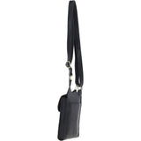 Ashwood Leather & Harris Tweed® Cloth elegance Crossbody Bag Black/Green/Red: TW-20-07-BR