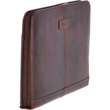 Vintage Leather Luxury A4 Metal Binder Sleeve Tan : Noah