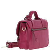 Stylish Ashwood Leather Medium Satchel Bag Raspberry: Y-62