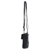 Ashwood Leather Crossbody Smart Phone Bag Black: D-99