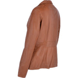 Womens Leather Jacket Tan/ nap: AWL-529